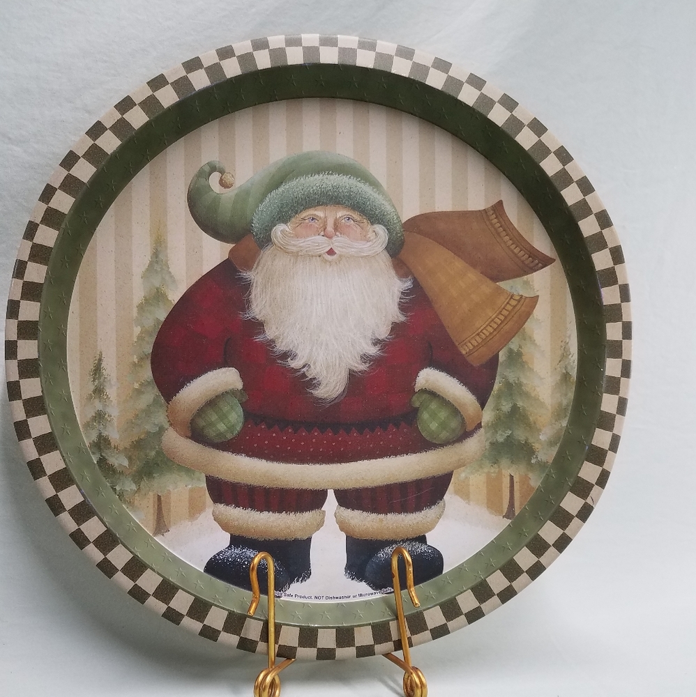 Santa Tin Tray
